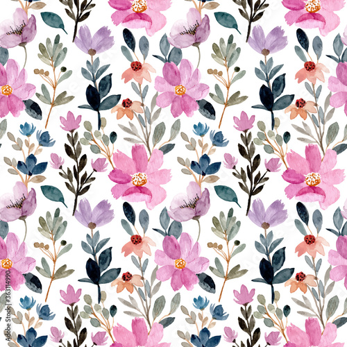 Dekoracja na wymiar  fioletowy-akwarela-dziki-kwiat-wzor-na-tlo-tkaniny-tekstylia-moda-tapety-wesele-itp