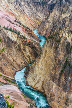 The Grand Canyon In Yellowstone National Park, Wyoming.