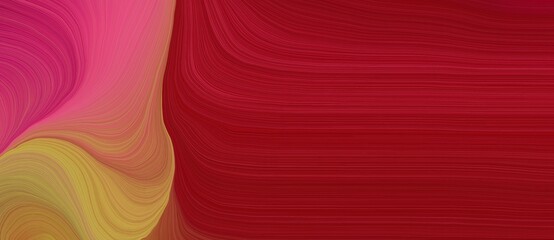 Aufkleber - background graphic illustration with abstract waves illustration with firebrick, peru and maroon color