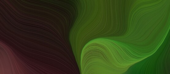 Aufkleber - background graphic design with abstract waves illustration with very dark green, very dark pink and dark olive green color