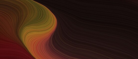 Fototapete - background graphic illustration with elegant curvy swirl waves background design with very dark pink, brown and chocolate color