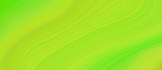 Leinwandbilder - background graphic design with contemporary waves illustration with yellow green, green yellow and lawn green color