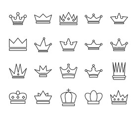 Sticker - bundle of crowns royal set icons