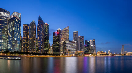 Wall Mural - View at Singapore City Skyline