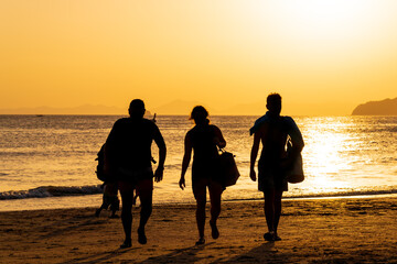 Wall Mural - Sunset in Ao Nang Krabi province