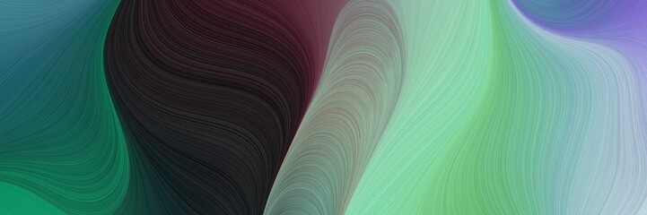 Poster - abstract colorful background graphic with lines and very dark blue, dark sea green and gray gray colors. can be used as poster, background or banner