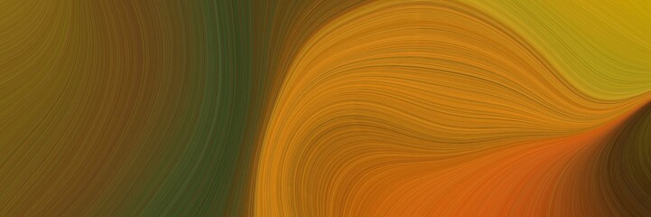 Poster - abstract artistic art background graphic with lines and saddle brown, chocolate and dark golden rod colors. can be used as texture, background or banner