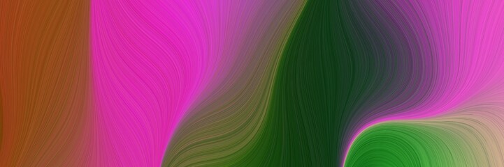 Poster - abstract artistic art backdrop with lines and mulberry , brown and very dark green colors. can be used as card, banner or header