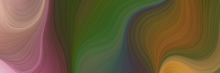 Aufkleber - abstract artistic art background graphic with lines and dark olive green, rosy brown and pastel brown colors. can be used as canvas, background or banner