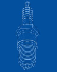 Sticker - Spark plug concept