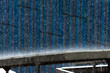 Rain falling on solar panels