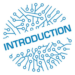 Introduction Circuit Elements Circular Blue Text Badge Style 
