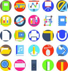 Education Colored Vector Icons 3