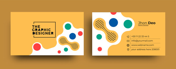 Wall Mural - Business Card - Creative and Clean Business Card Template.