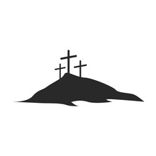 The Icon Of Calvary. Symbol. Simple Element Vector Illustration On A White Background.
