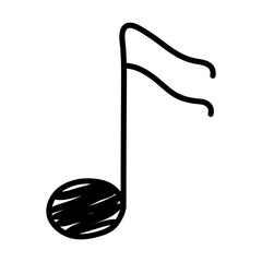 Sticker - music note line style icon