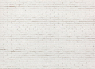 White brick wall background or texture