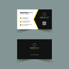 Abstract business card template design with elements