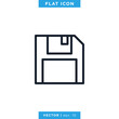 © fafostock - Save Icon Vector Logo Design Template. Diskette Icon.