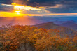 Blue Ridge Mountains at Sunset in North Georgia