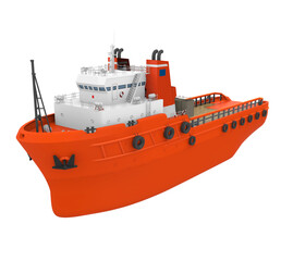 Sticker - Anchor Handling Tug Supply Vessel Isolated