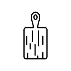 Poster - chopping board icon, line style