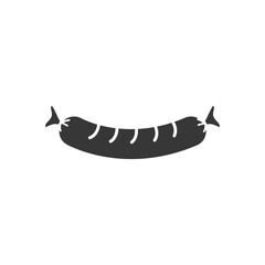 Sticker - sausage icon image, silhouette style