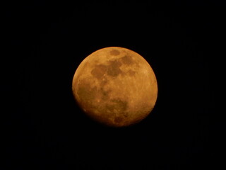 moon in the night sky