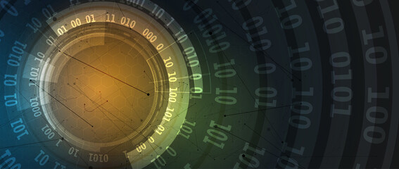 Technology data background, idea of global business solution