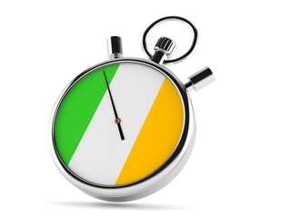 Sticker - Stopwatch with irish flag