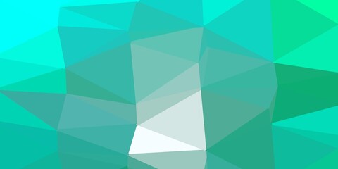 Light green vector abstract triangle background.