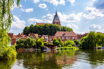 Canvas Print - Blick auf Mölln und den Stadtsee, Schleswig Holstein, Deutschland 