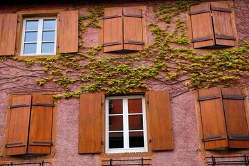 window with shutters