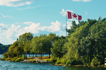 Wall Mural - A beautiful view of Toronto Island Park at Toronto, Canada.