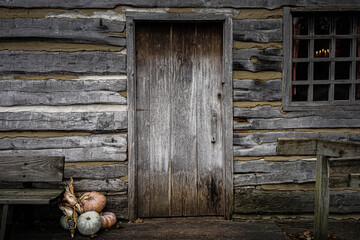 old wooden door