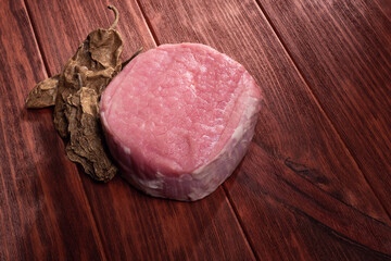 Wall Mural - Premium cuts of raw steak. Fresh and raw meat. Raw meat mixture. Raw beef steaks on wooden table._-3