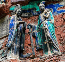 the dazu rock carvings in china