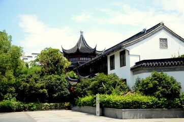 Suzhou, China-August 2, 2019: Chinese Traditional House. 