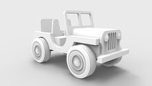 Off Road Car 3D Rendering