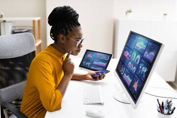 Poster - African American Business Data Analyst Woman