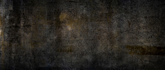 Wall Mural - texture of a grungy black cement wall as background