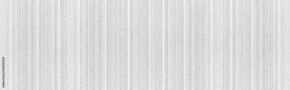 Panorama of Modern white stone wall with stripes texture and seamless background - obrazy, fototapety, plakaty 