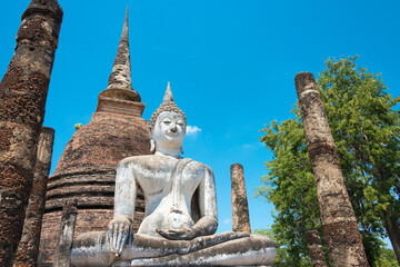 Wat Sra Sri in Sukhothai Historical Park, Sukhothai, Thailand. It is part of the World Heritage Site - Historic Town of Sukhothai and Associated Historic Towns.