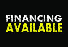Financing Available Writing Text On Black Chalkboard. Vector Illustration 
