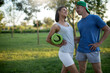 © Erika - young couple in the park. Couple in love. Sport photo. Fitness concept. Happy day. Fit.