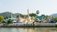 Wat Chong Klang And Wat Chong Kham In Mae Hong Son, Thailand.