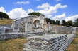 Pietrabbondante, Molise/Italy -The archaeological remains with the Samnites Temple and Theatre.