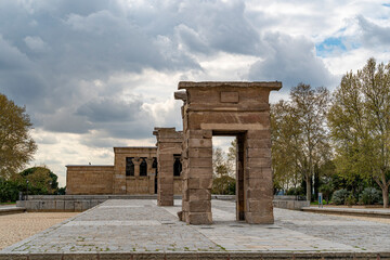 Sticker - egyptian debod temple madrid spain