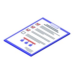 Poster - Testing software scenario icon. Isometric of testing software scenario vector icon for web design isolated on white background
