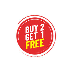 Buy 2 get 1 free emblem design template for business element design